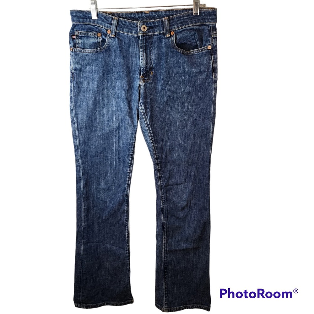 Ralph Lauren RL Bootcut Jeans Womens Size 8 Inseam 32‎ Blue Mid Rise Modern